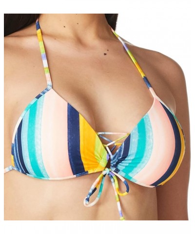 Women's Standard Baby Love Molded Cup Push Up Triangle Bikini Top Swimsuit Havana Stripe $10.90 Swimsuits