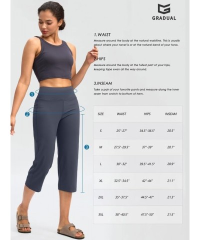 Capri Pants for Women High Waist Workout Yoga Pants with Pockets Tummy Control Leggings Crop Straight Pants White $15.30 Acti...