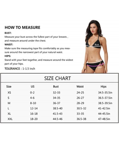 Women Bikini Set Two Piece Swimsuit Sexy Swimwear Bathing Suit Multicolour3 $10.56 Swimsuits