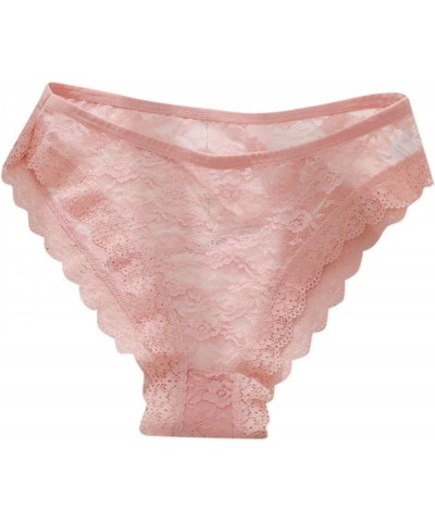 Sexy Panties for Women Underwear Briefs Hipster Panty Bikini Knickers Lace Cotton Plus Size Thong G-String Underpants Pink $6...