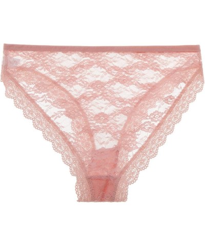 Sexy Panties for Women Underwear Briefs Hipster Panty Bikini Knickers Lace Cotton Plus Size Thong G-String Underpants Pink $6...