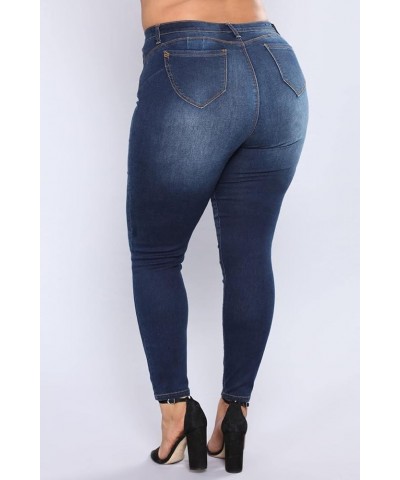 New Plus Size Jeans for Women High Waist Stretch Jeans Casual Denim Pencil Pants Fall Winter Clothing L-5XL X-Large 3 $21.71 ...