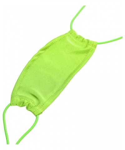 Women's Sexy Sling Shot Halter Thong One Piece Monokini Mini Coverage Bikini Swimsuit Green $10.43 Swimsuits