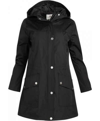 Woman’s Raincoat - Waterproof Windbreaker Trench Coat Rain Jacket (S-XL) Black $13.50 Coats