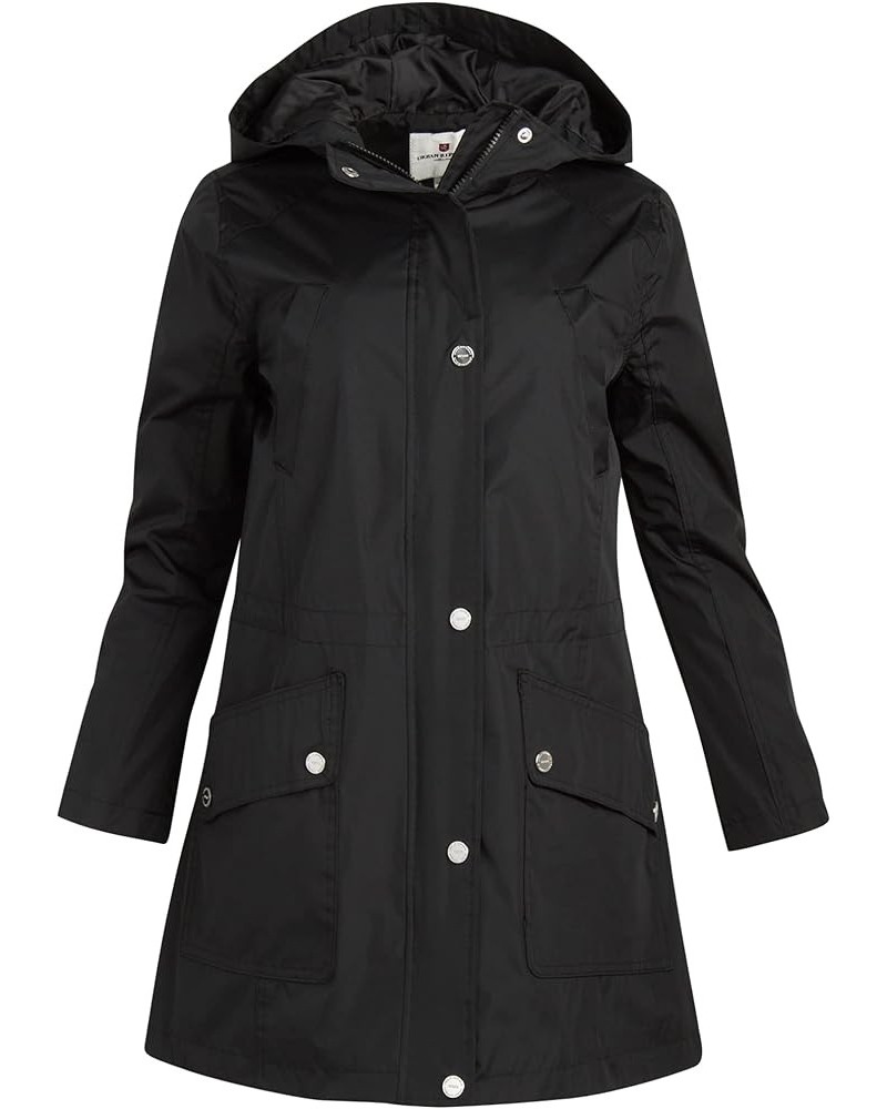 Woman’s Raincoat - Waterproof Windbreaker Trench Coat Rain Jacket (S-XL) Black $13.50 Coats