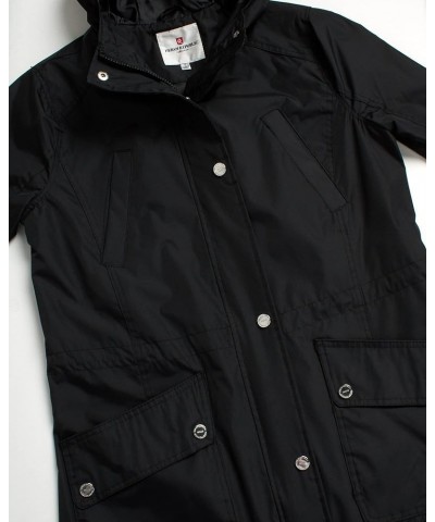 Woman’s Raincoat - Waterproof Windbreaker Trench Coat Rain Jacket (S-XL) Black $13.50 Coats