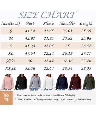 Fall Sweaters For Women Slim Trendy Drawstring Solid Color Long Sleeve Waffle Hoodies Pullover Tops With Pocket 01coffee $10....