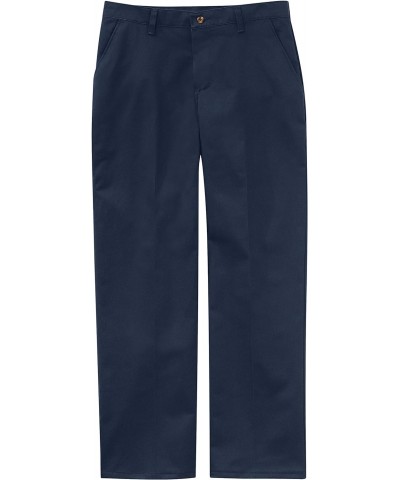 Women's Plain Front Cotton Work Pant, Navy, 14W x 32L $18.08 Pants