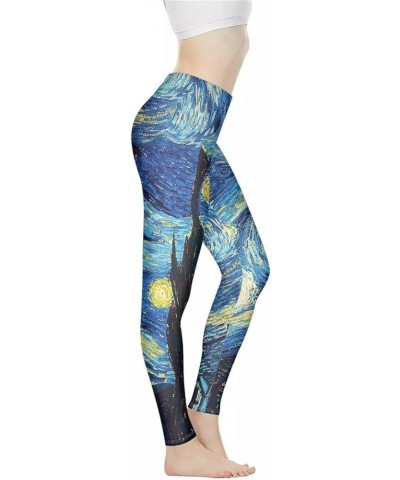 Yoga Pants for Womens Stretch Leggings Sports Tummy Control Workout Leggings XS-3XL Starry Night $15.11 Activewear