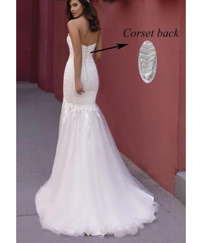 Wedding Dresses for Bride Long Sleeve Boat Neck Button Back Crepe Satin Wedding Gown H-white $63.45 Dresses