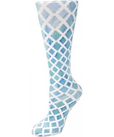 womens Compression Sock Watercolor Lattice $10.79 Others