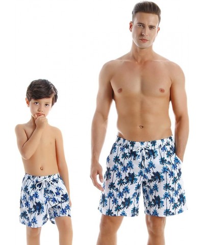 Family Matching Swimwear, Women Bikini Set, Mother Daughter Swimsuits Father Son Trunks Bathing Suit Girls Blue $10.32 Swimsuits