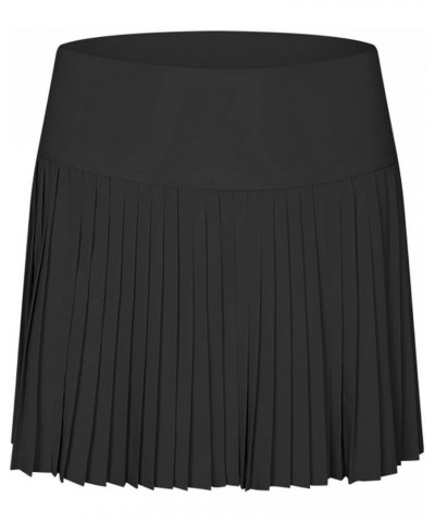 XNYAMA Women Pleated Tennis Skirts with Shorts,Women's High Waisted Golf Workout Running Cheerlead Athletic Skorts Black Acti...