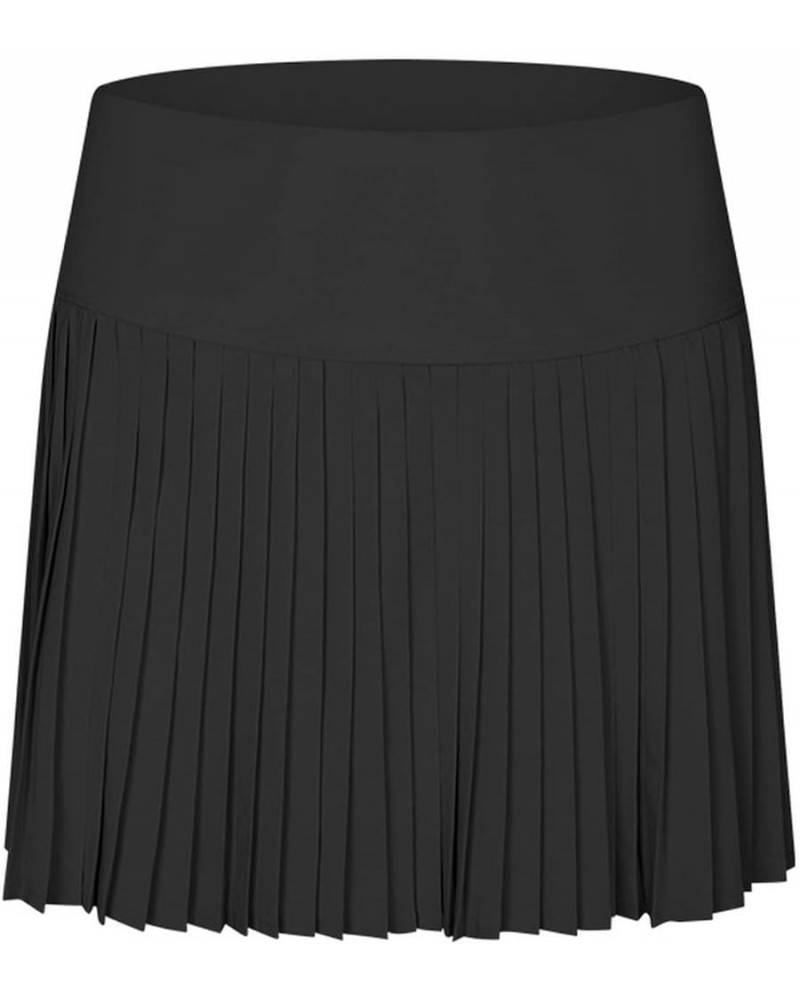 XNYAMA Women Pleated Tennis Skirts with Shorts,Women's High Waisted Golf Workout Running Cheerlead Athletic Skorts Black Acti...