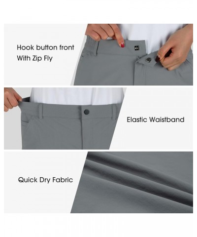 Women's Golf Skorts Skirts 18" Outdoor Hiking Casual Skorts with Zip Pockets Quick Dry Lightweight Skirts Gray $19.97 Skorts