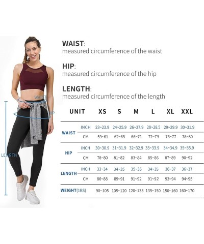 2 Pack High Waist Yoga Pants with Pockets, Tummy Control Leggings, Workout 4 Way Stretch Yoga Leggings Black+black(fleece Lin...