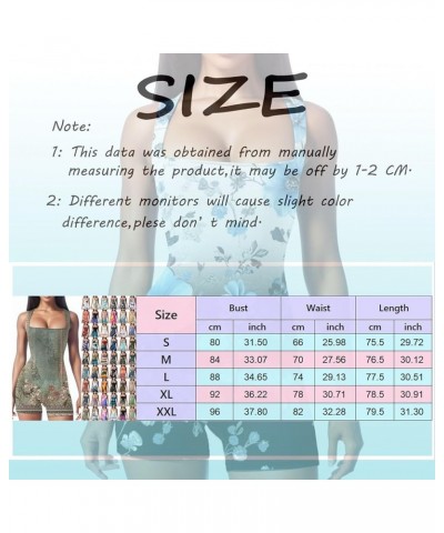 Workout Romper For Women Square Neck One Piece Tummy Control Jumpsuit Stretch Bodysuit Shorts Exercise Unitard Tank Romper A4...