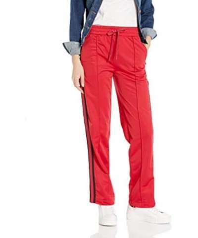 Women's Wide Leg with Stripe Drawstring Trouser Red Shoes $28.04 Pants