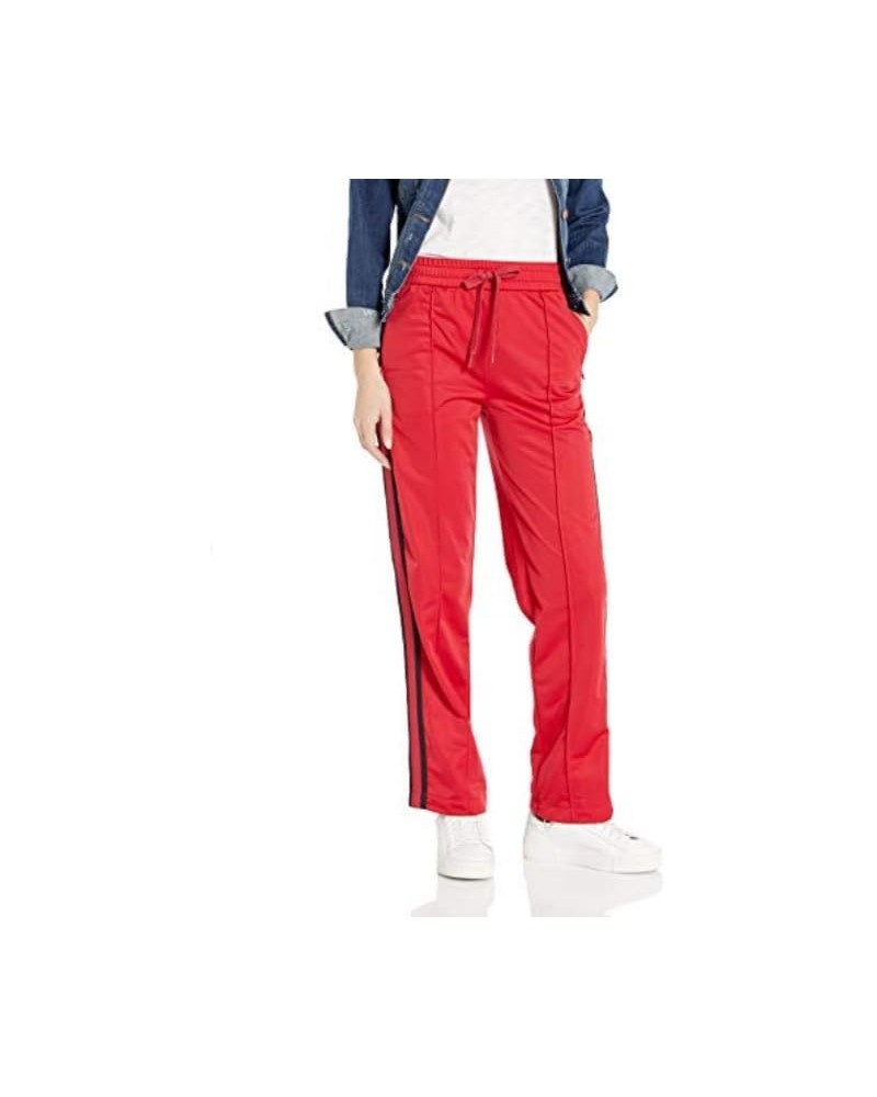 Women's Wide Leg with Stripe Drawstring Trouser Red Shoes $28.04 Pants