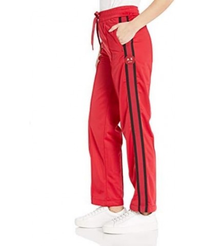 Women's Wide Leg with Stripe Drawstring Trouser Red Shoes $28.04 Pants