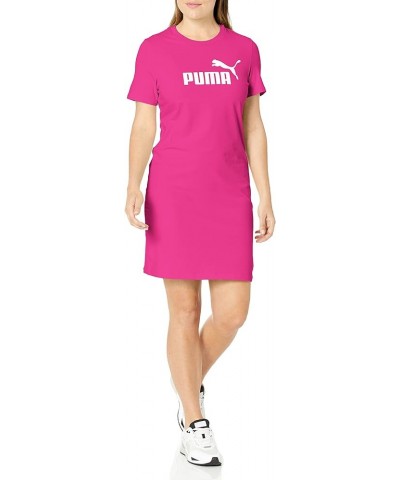 Women's Essentials Slim Tee Dress (Available in Plus Sizes) Festival Fuchsia $16.20 Dresses