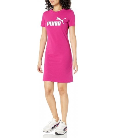 Women's Essentials Slim Tee Dress (Available in Plus Sizes) Festival Fuchsia $16.20 Dresses