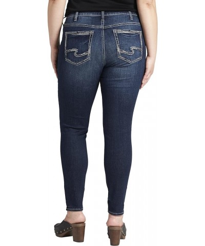 Women's Plus Size Elyse Mid Rise Skinny Jeans Dark Wash Eae432 $34.39 Jeans