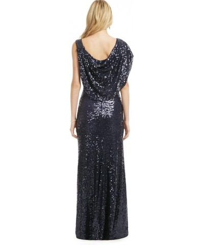 Women's Mermaid Sequin Evening Dresses Sparkly Long Formal Dress with Sleeves Blue One Sleeve $38.00 Dresses