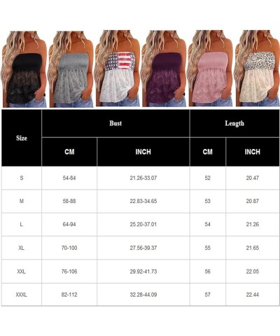 Womens Tube Tops Summer Casual Strapless Bandeau Backless Tanks Floral Sleeveless Blouse Sexy Loose Tunic Shirts F Green $6.8...