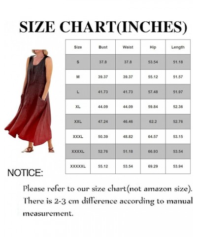 Summer Dresses for Women 2024 Maxi Black Printed Sundresses Flower Girl Beach Plus Size Linen Dress for Women Summer 19-wine ...