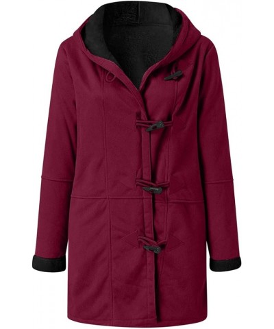 Oversized Winter Warm Coats For Women 2023 Sherpa Fleece Lined Jacket with Hood Parka Faux Suede Outerwear A06-hot Pink $7.94...