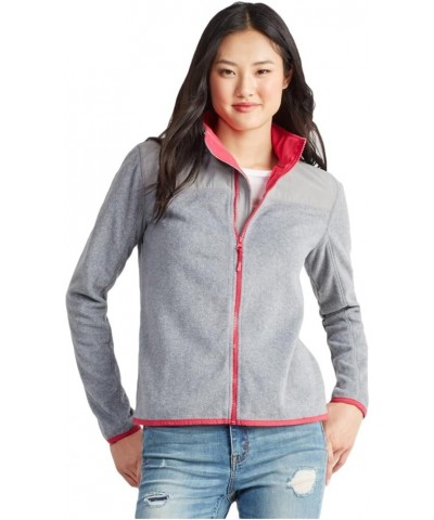 Womens Solid Full-Zip Fleece Jacket 053 $11.21 Jackets