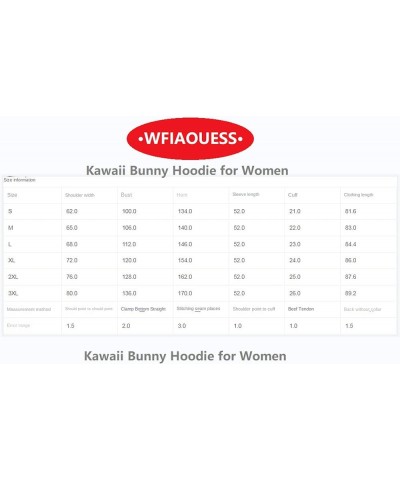 New Women Kawaii Bunny Hoodie,Bunny Ear Hoodies for Women,Kawaii Hoodies for Women,Womens Anime Cosplay Hoodies 3 $10.51 Hood...