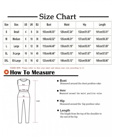 Jumpsuits for Women Dressy Wide Leg Rompers Spaghetti Strap Overalls Plus Size Jumpsuits High Waist Pant With Pocket A08-summ...