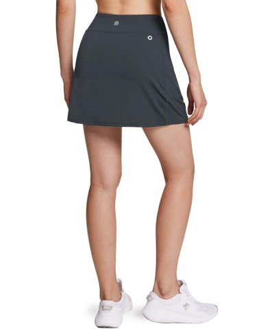 Women's Athletic Skorts Lightweight Active Tennis Skirts, Workout Running Golf Skirt with Pockets Built-in Shorts Active Skor...