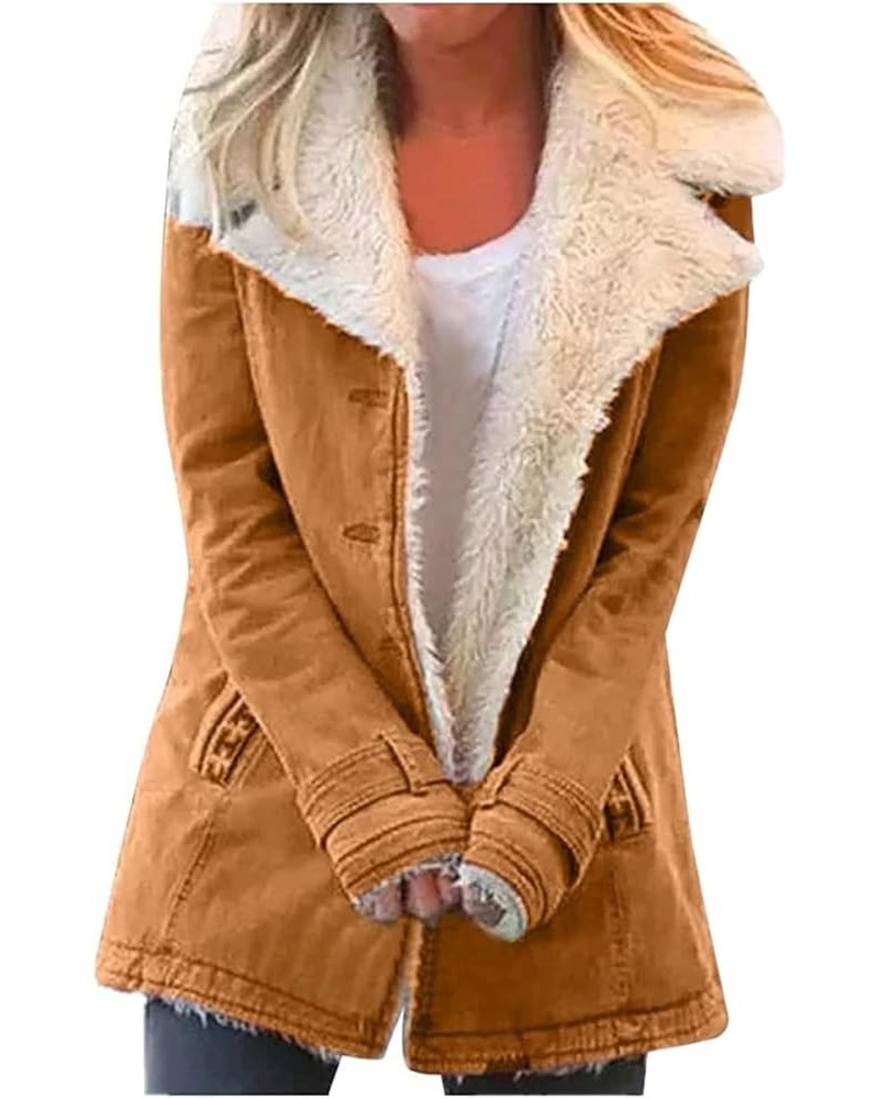 Winter Coats For Women Long Length Plus Size Faux Fur Sherpa Lined Fleece Jacket Warm Outwear Hooded Parka with Pokets 2023 X...