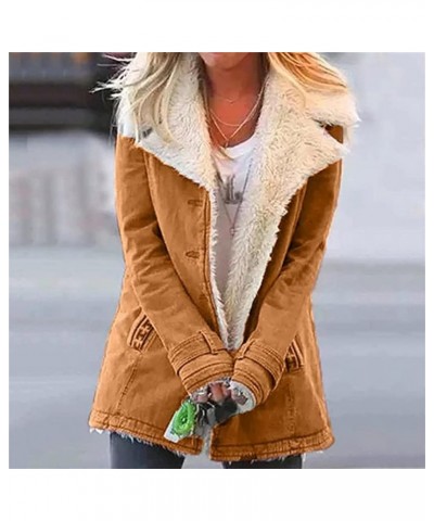 Winter Coats For Women Long Length Plus Size Faux Fur Sherpa Lined Fleece Jacket Warm Outwear Hooded Parka with Pokets 2023 X...