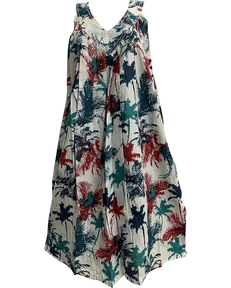 Boho Cotton Printed Asha V-Neck Sleeveless Summer Casual Patio Lounge Dress with Pockets 8 $19.63 Dresses