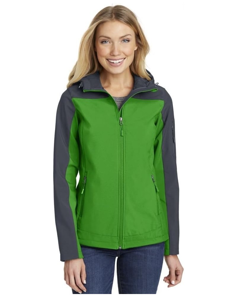 Hooded Soft Shell Jacket (L335) Vine Green/ Battleship Grey $23.43 Jackets