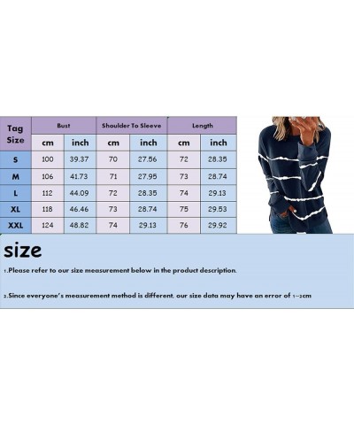 Womens Crew Neck Sweatshirt Tops Graphic Tie Dye Blouese Shirts Long Sleeve Pullover Tops Fall Fashion Clothes A4-green $3.72...