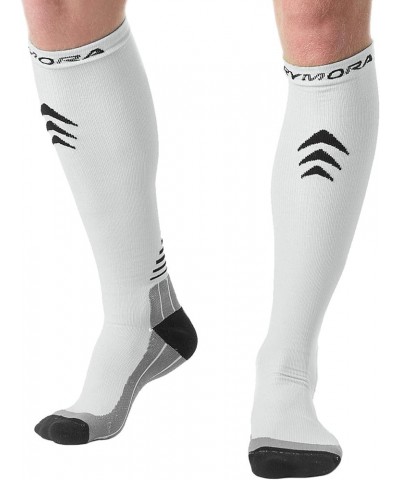 Compression Socks for Women & Men Circulation - Running, Work, Pregnancy White $9.56 Activewear