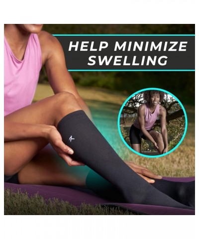 Compression Socks for Women & Men Circulation - Running, Work, Pregnancy White $9.56 Activewear