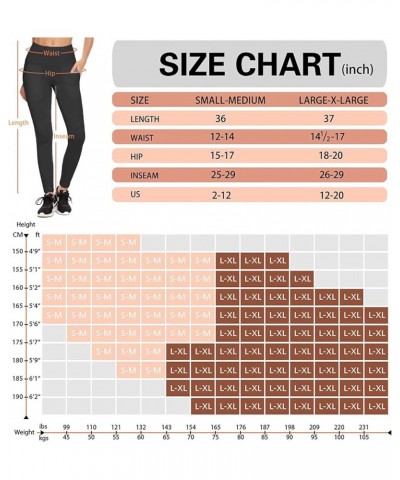 Leggings with Pockets for Women - Yoga Pants with Pockets,Soft High Waist Tummy Control Non See Through Workout Pants Large-X...