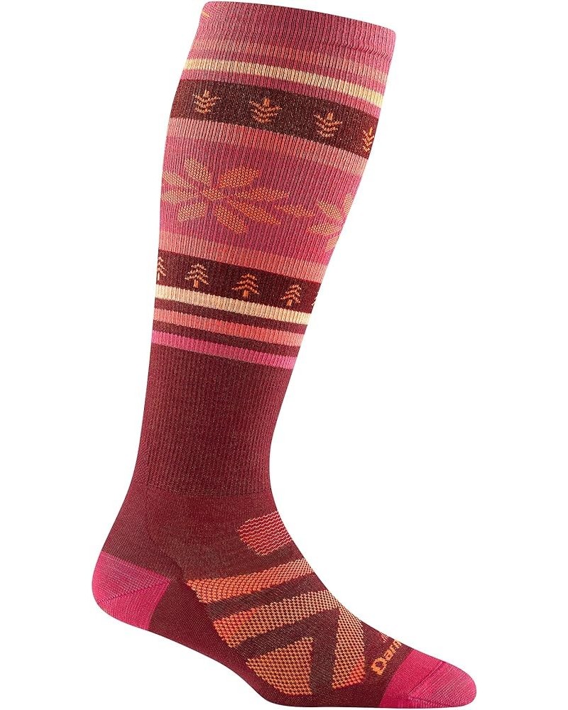 Darn Tough Women's Alpine OTC Lightweight Ski and Snowboard Sock (Style 8021) - Burgundy $17.79 Others