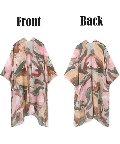 Kimonos for Women Floral Beach Cover Up Loose Swimsuit Bathing Suit Coverup Cardigan for Summer Swimwear Cay Depression $15.8...