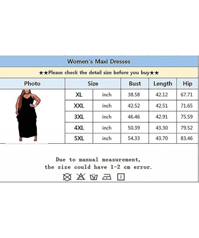 Women Casual Plus Size Dress Summer Short Sleeve V Neck T Shirt Loose Oversize Flowy Long Dresses with Pocket 27- Navy Sunflo...