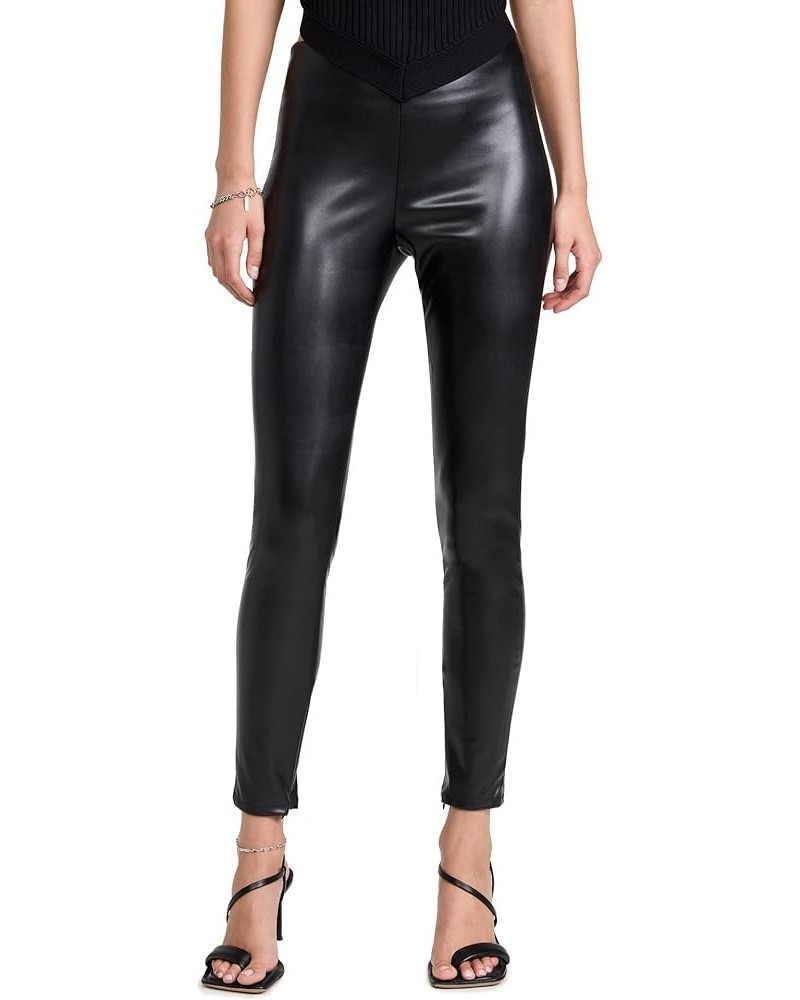 Women's Berdine Faux Leather Leggings Black $60.27 T-Shirts