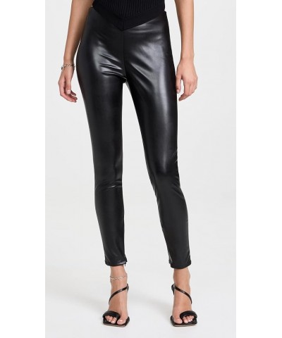 Women's Berdine Faux Leather Leggings Black $60.27 T-Shirts