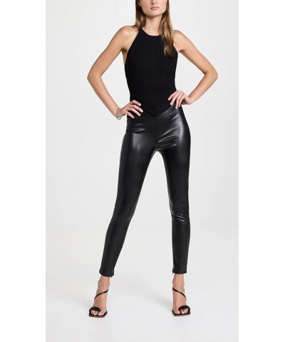 Women's Berdine Faux Leather Leggings Black $60.27 T-Shirts