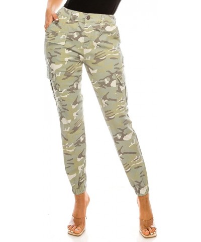 Women's High Waist Cargo Jogger Pants Casual Elastic Waistband Tapered Sweatpants with 6 Pockets Light Camo $20.25 Pants